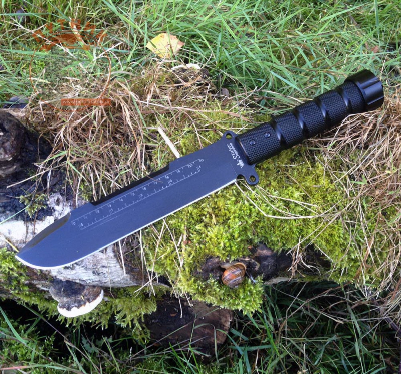 Нож для выживания Survivalist X черный D2